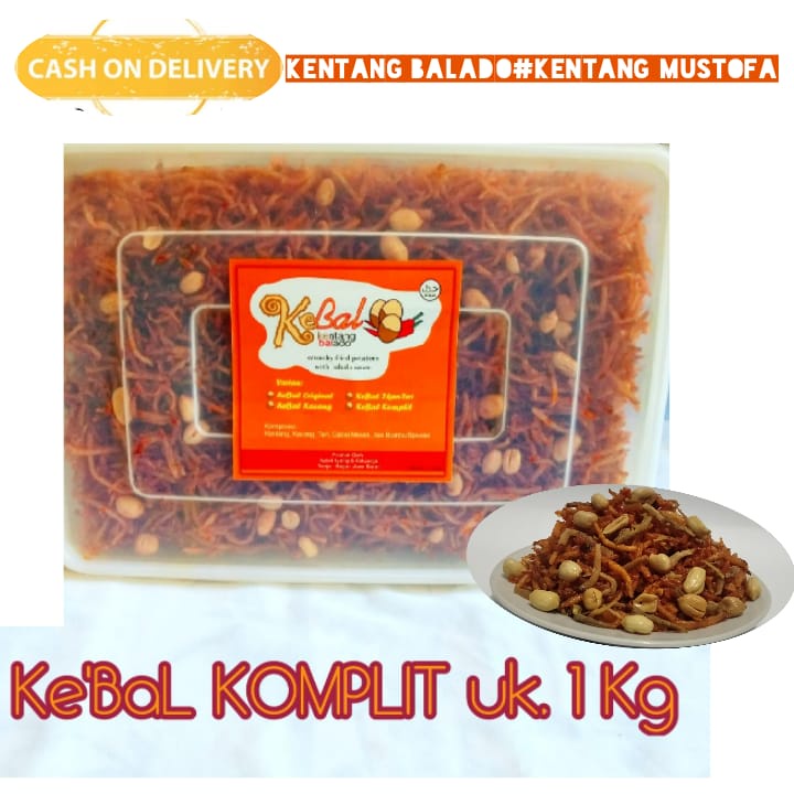 

KENTANG GORENG KERING BALADO MUSTOFA KOMPLIT TERI KACANG Uk.1KG KENTANG KRIUK