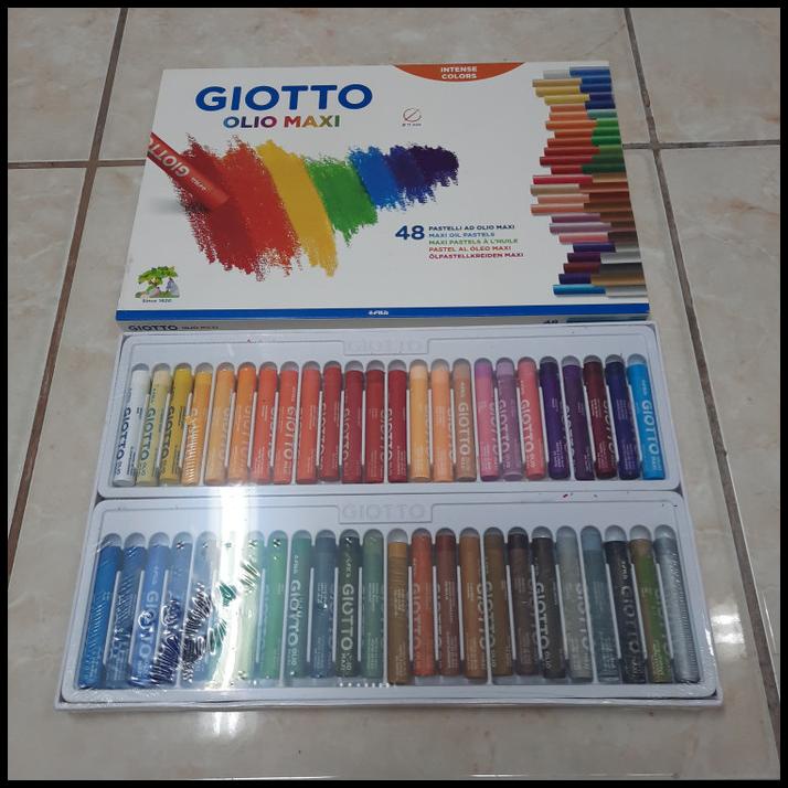 

Krayon 48 Warna Giotto Olio Maxi Oil Pastels / Crayon 48 Colours