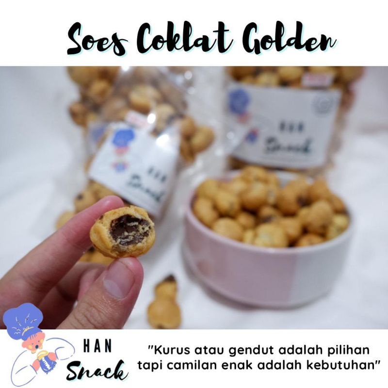 

Soes Coklat Lumer/ Sus kering isi Coklat 100gr/200gr