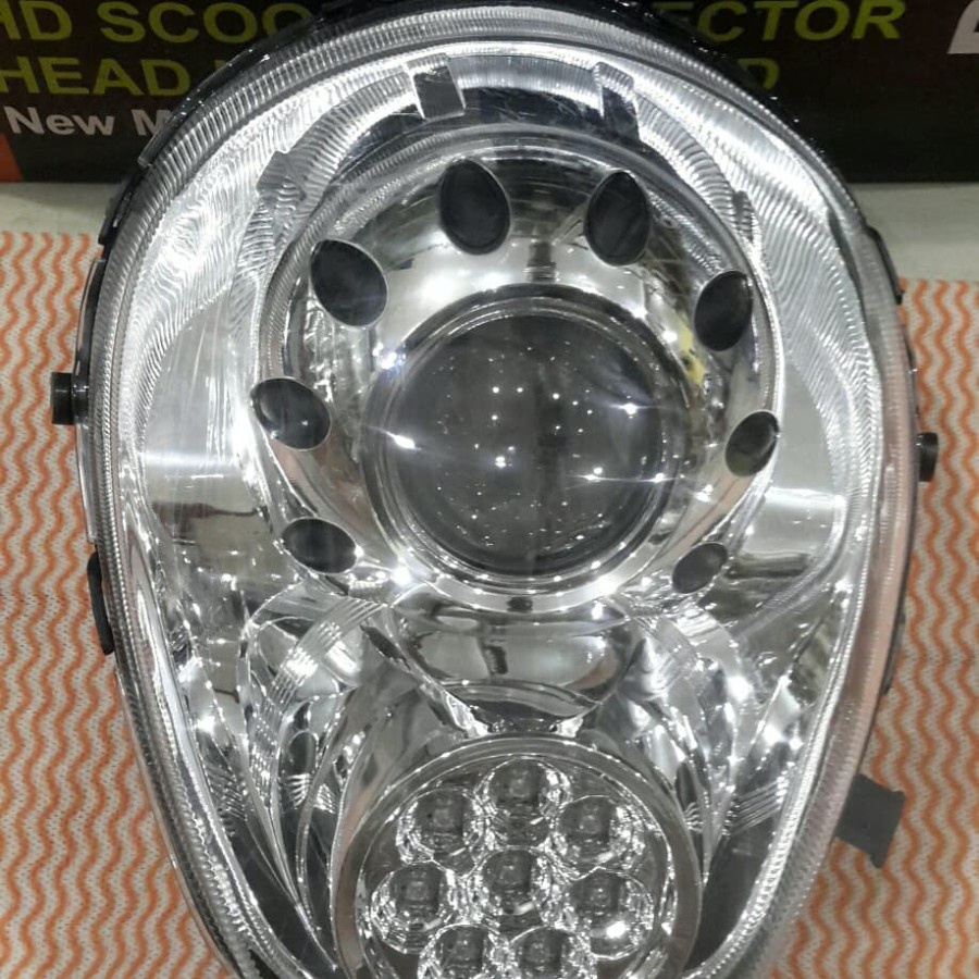 Head lamp projector scoopy karburator