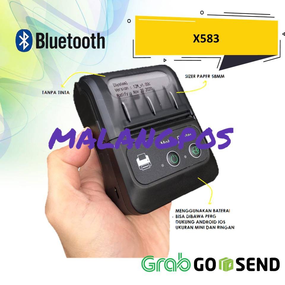 MINI PRINTER KASIR BLUETOOTH X582 ANDROID PRINTER PORTABLE 58MM MOBILE PRINTER STRUK MITRA SHOPEE