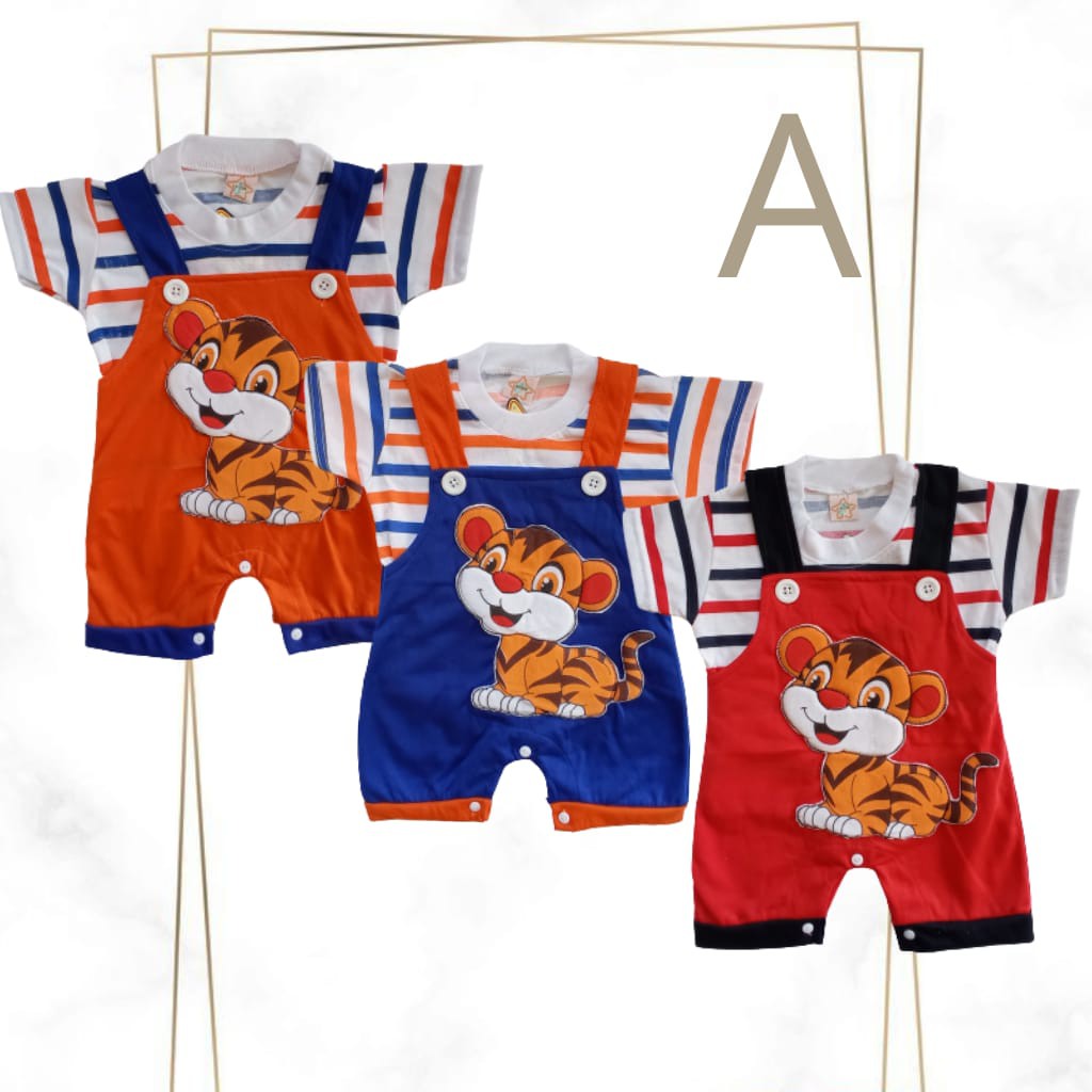 Jumper Bayi 3-18 Bulan, Overall Anak, Baju Kodok, Romper Lengan Pendek Lucu Elegan Murah