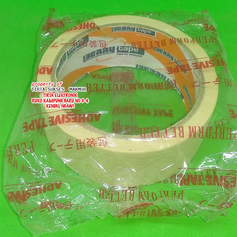 

solasi kertas 36 mm x 20 yards masking tape mini isolasi kertas