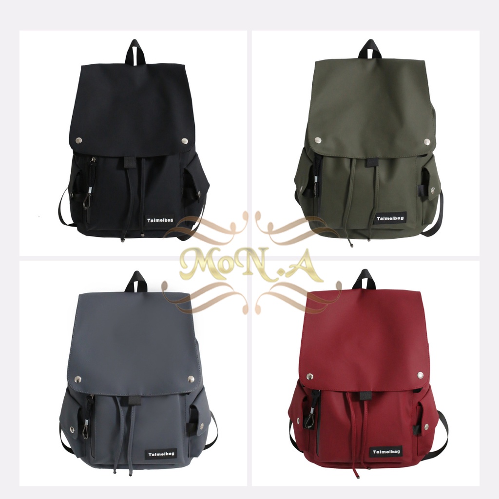 Tas Ransel Pria/Wanita Backpack Kuliah/Sekolah SMP SMA Dewasa Waterproof Trendy Muat banyak Kualitas Import Premium - M0183