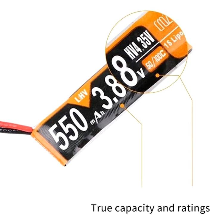 Drone Quadcopter Baterai Tattu Lipo Lihv 1S 3.8V 500Mah