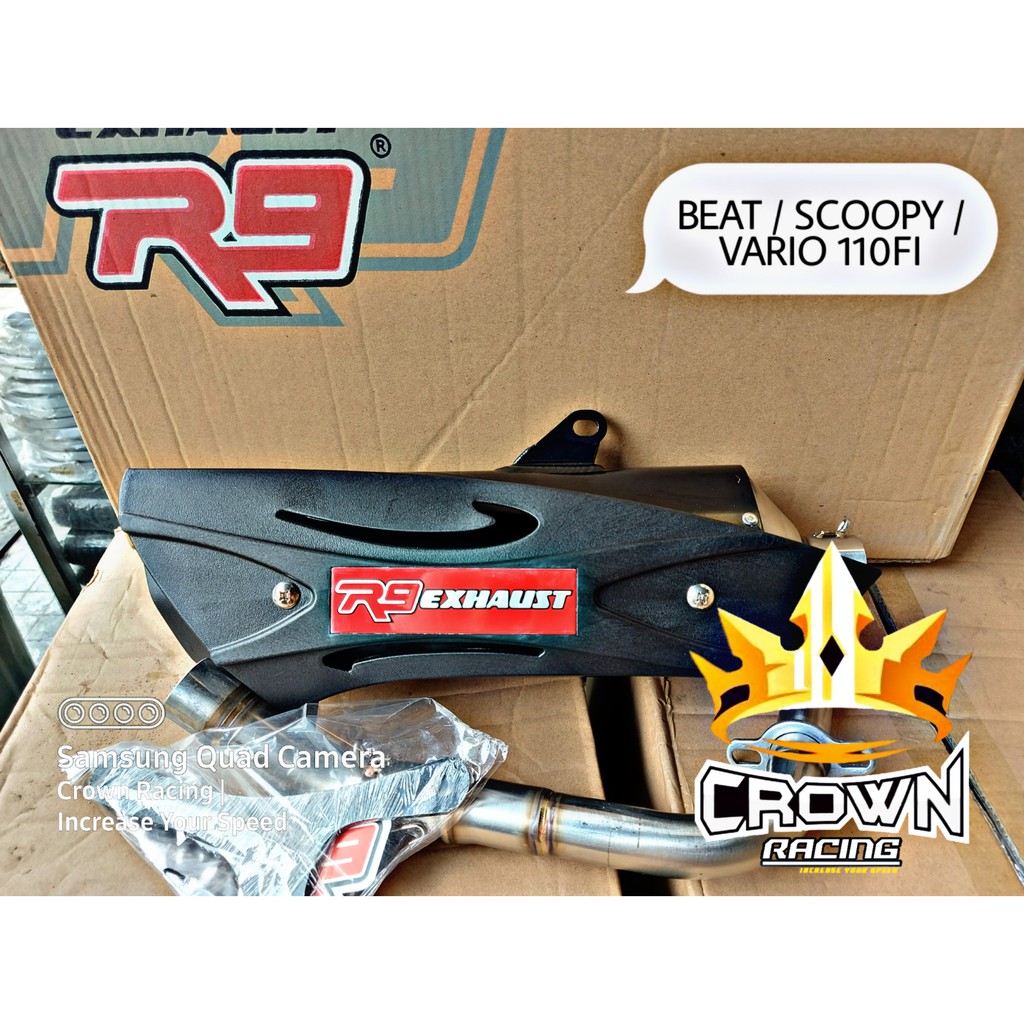 Knalpot R9 Misano SS Series Beat / Scoopy / Vario 110fi