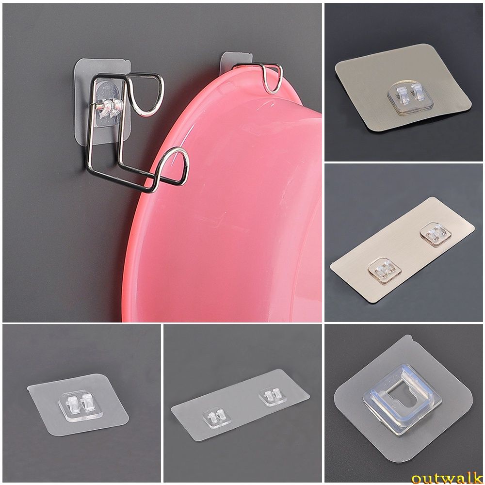 Strong Hook Hook Shoe Rack Wall Mount Rack Strong Non-Marking Patch Patch Accessories Grab Hook OW