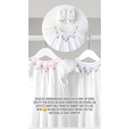 preloved dear gg handsmocked dress