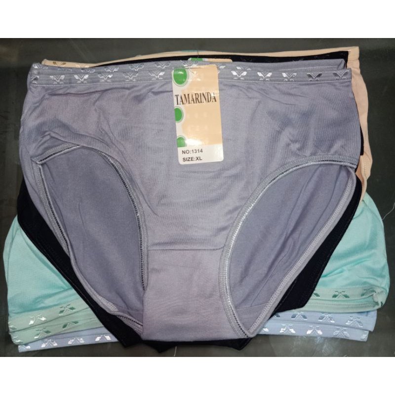 Paket Isi 12 Dan 6 Pcs Celana Katun Lembut Cd Polos Paha Renda Art SayYes 1315 Bee A19