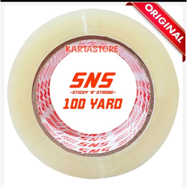 

LAKBAN BENING COKLAT 100 YARD X 45 MM SNS KUALITAS DAIMARU 44 MICRON