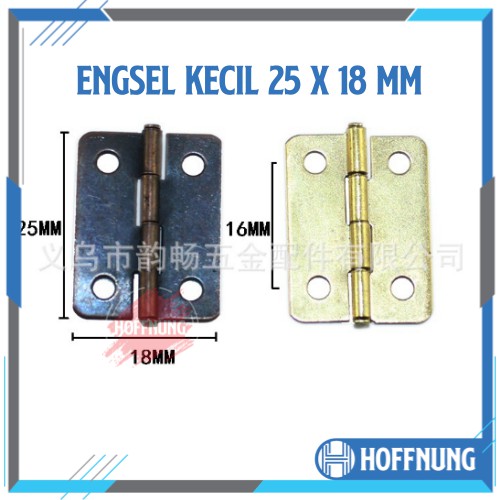 Engsel Kecil 25 x 18 mm Engsel Mini Kuningan