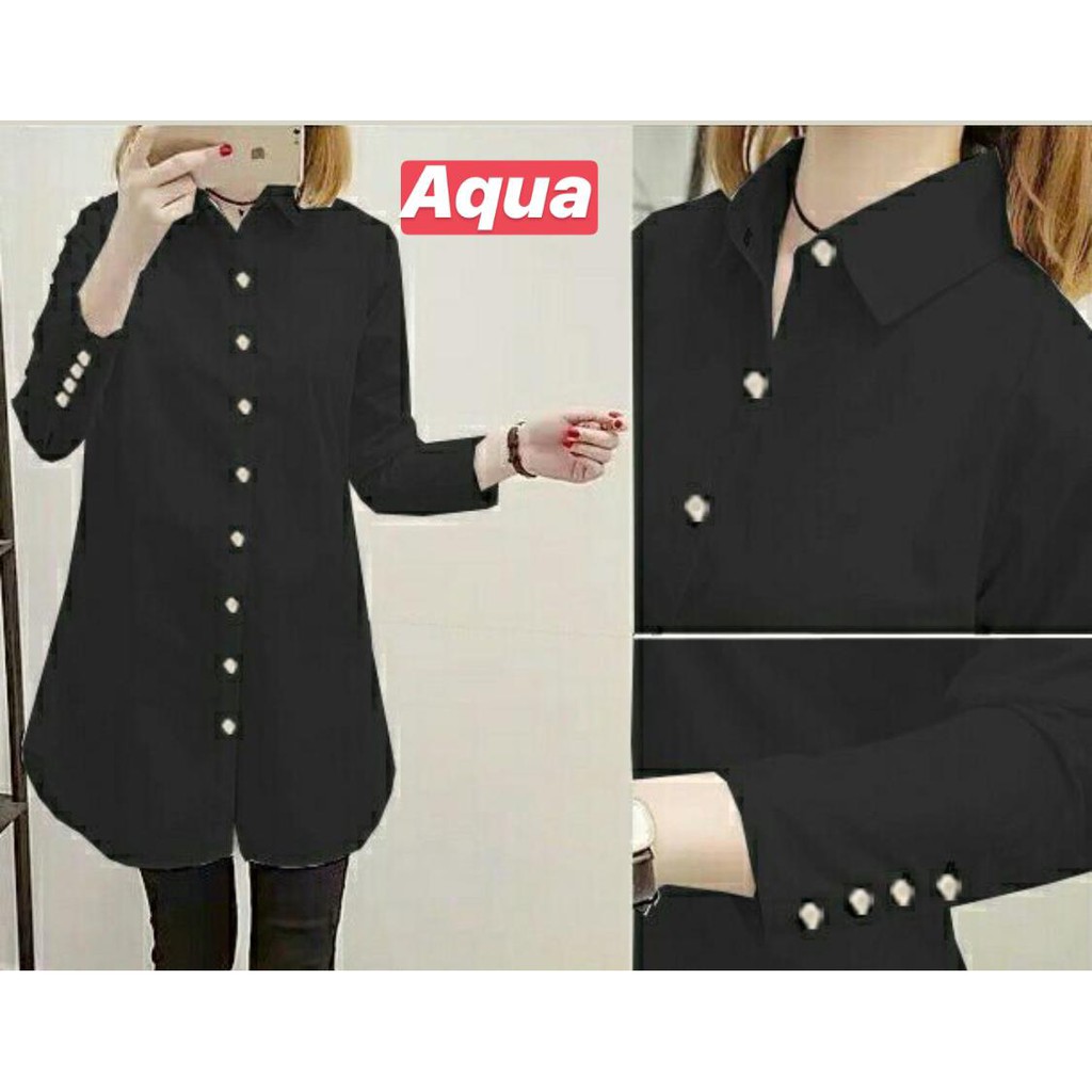 atasan wanita baju polkadot / top murah untuk wanita / kemeja / kemeja kantor