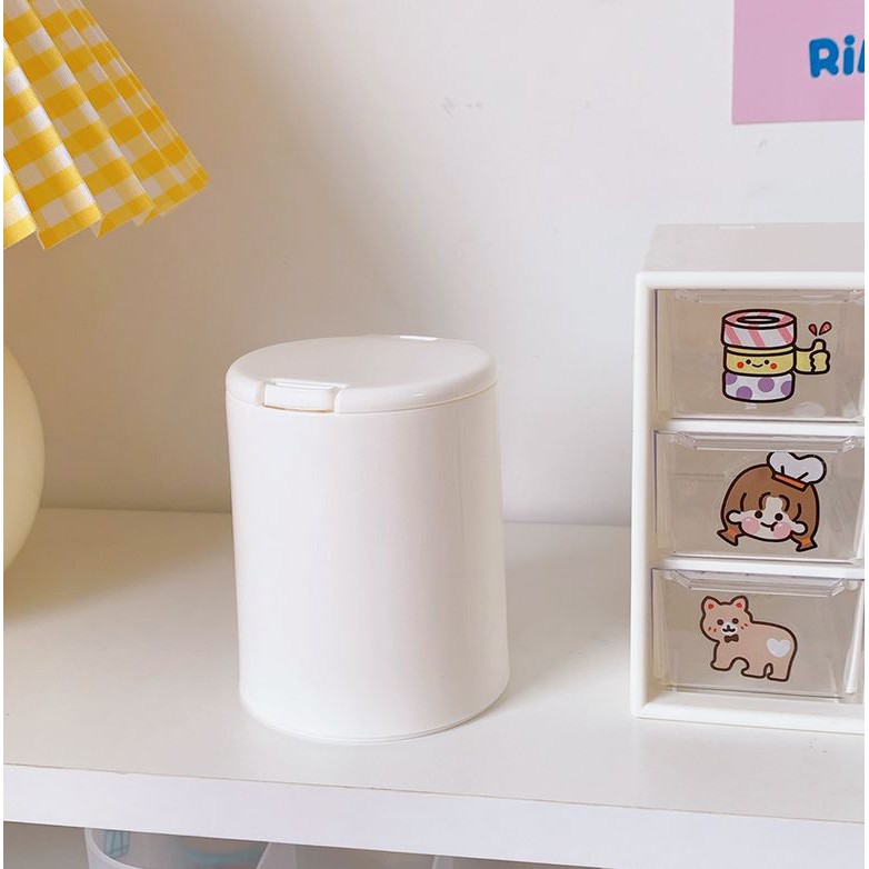 Storage box desktop storage box stickers quilted pad accessories INS button storage box-6