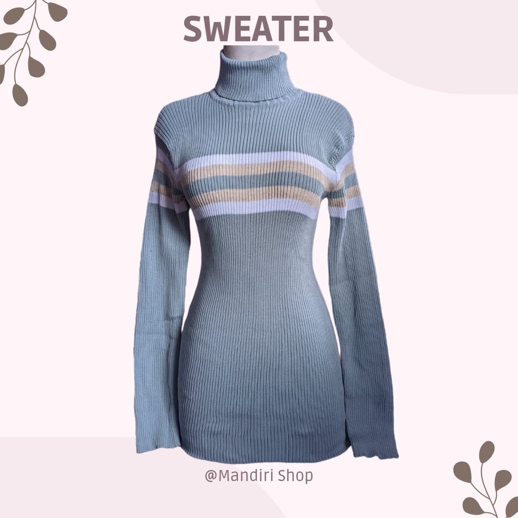 Sweater Turtleneck Rajut by mandirishop