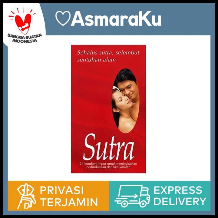 KONDOM SUTRA MERAH ISI 24 PCS - KONDOM TIPIS SUTRA