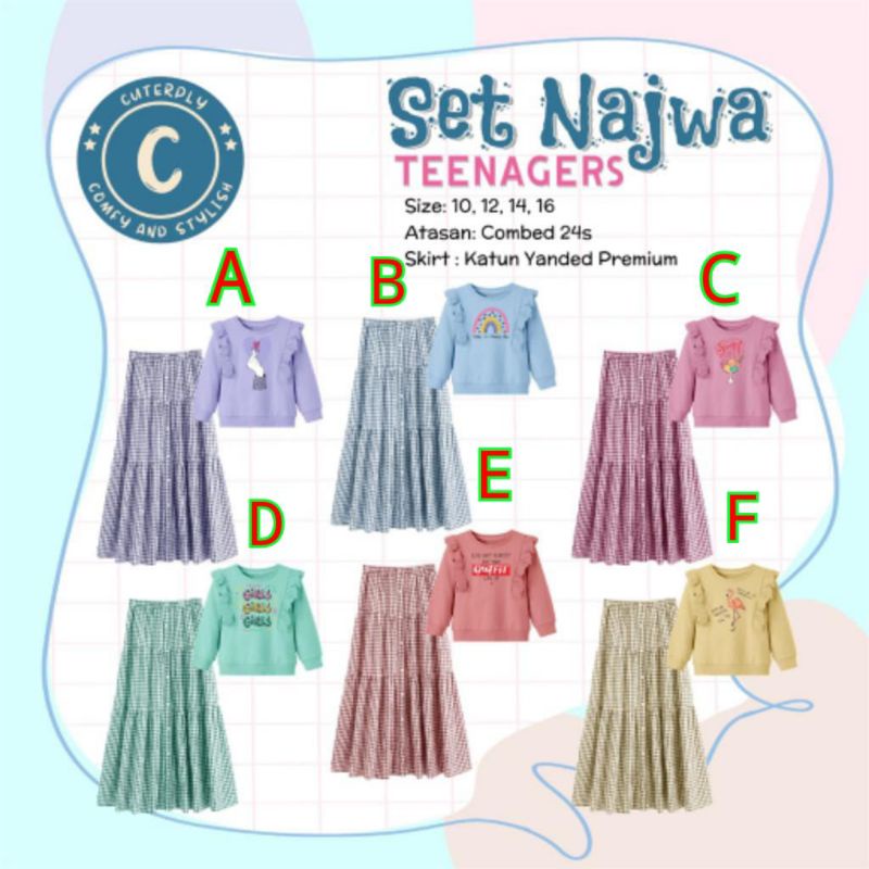 SET NAJWA TEENAGERS