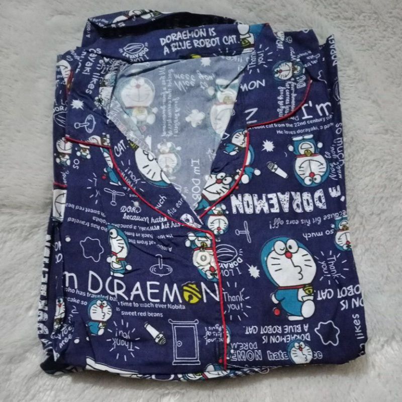 LoverFashion Cp Piyama ABG Embos& karakter-Emon tulisan