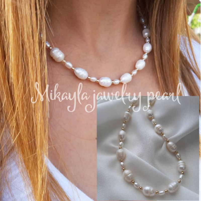 Kalung mutiara|Kalung mutiara asli|Kalung mutiara tawar|Mutiara lombo||Kalung mutiara lombok|kado