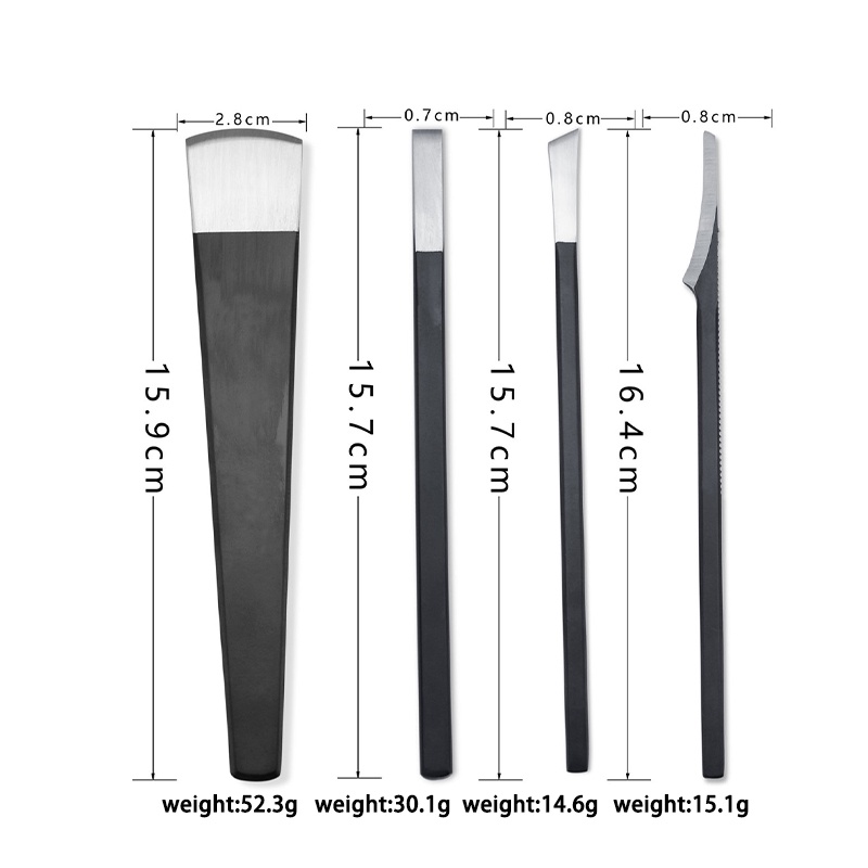 4 In1Set Pedikur Pisau Gunting Kuku / Kutikula Kering Mati Kulit Remover / Pisau Cukur Kuku Kaki