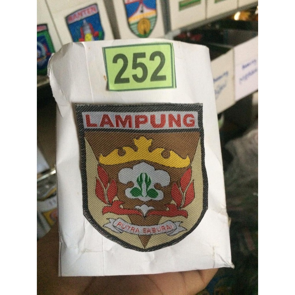 Badge Kwarda Lampung Bet Pramuka Kwarda Lampung Woven