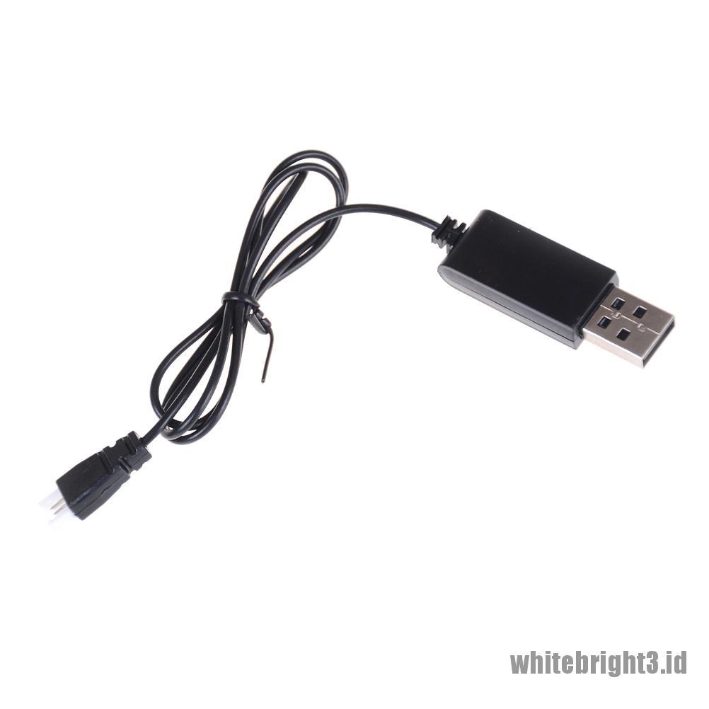 (white3) Kabel Charger Baterai Lipo USB 3.7v Untuk H8 MINI Syma X5C XH