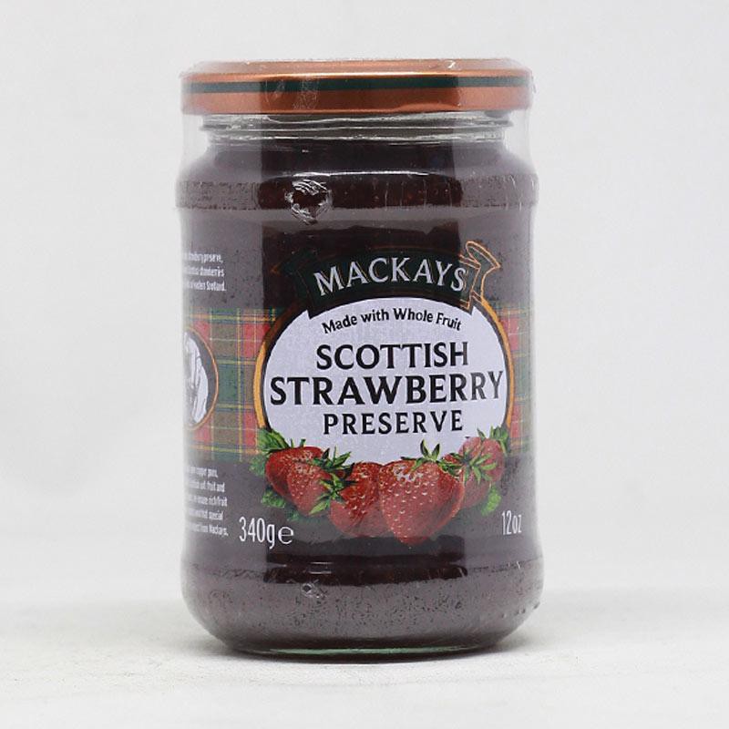 MACKAYS Scottish Strawberry Preserve Selai 340 Gram