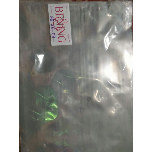 plastik pp tebal 08 25 x 40
