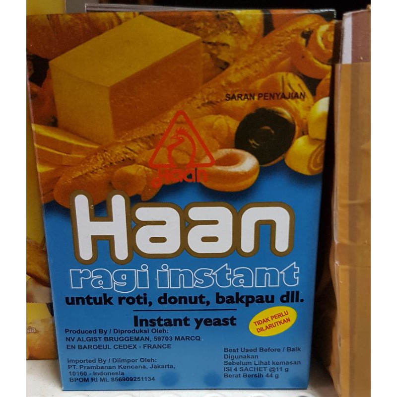 

HAAN Ragi Instant - Instant Yeast 4x11gr