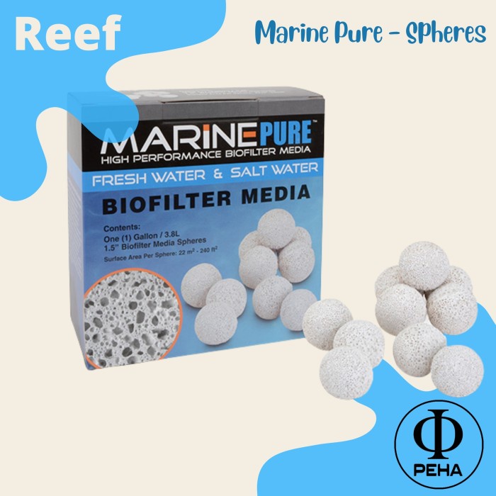 Marine Pure Spheres - Rumah Bakteri - Biofilter Media Aquarium Laut