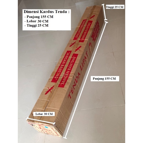 Kerangka Tenda Lipat 2x3 Premium (Tidak Termasuk Atap Tenda)