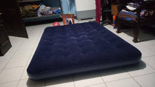 Bestway Flocked Air Bed Double Kasur Ranjang Angin + Pompa Angin 12