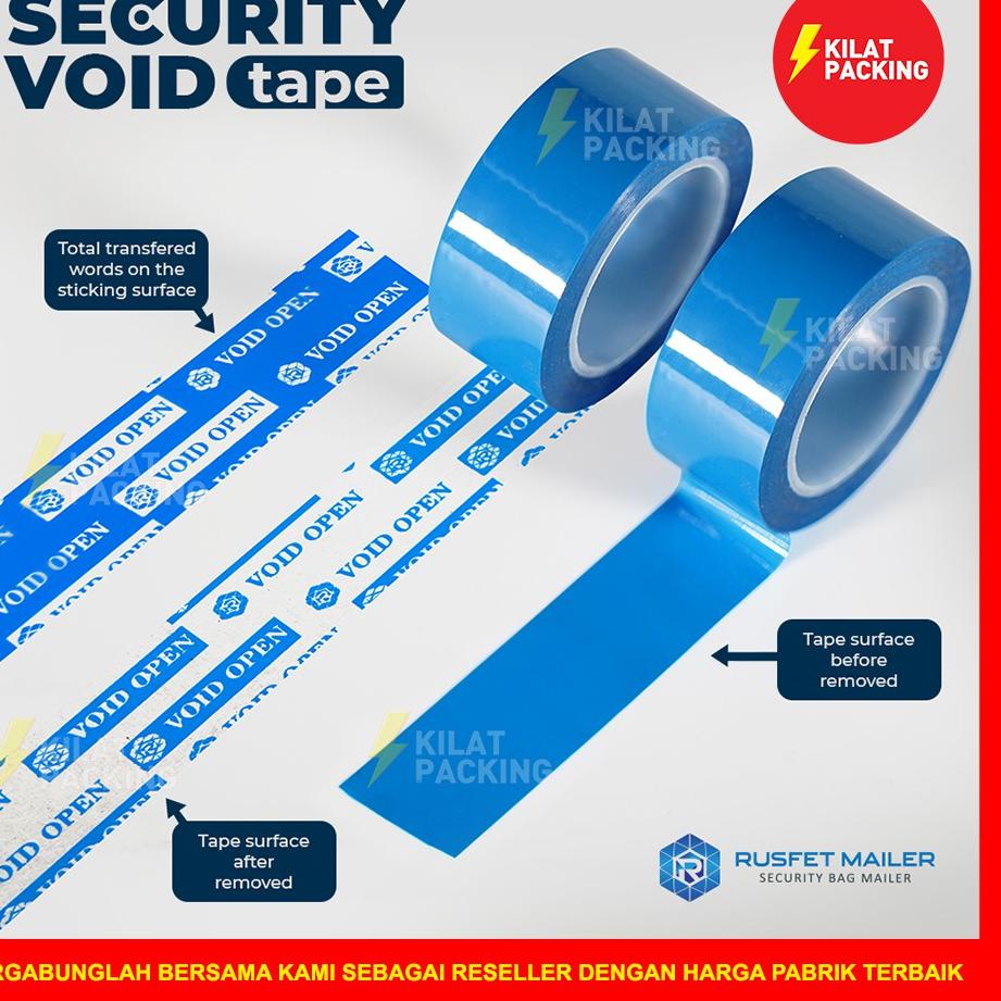

Terjangkau Lakban / Plakban 24mm x 20m - LAKBAN SEGEL SECURITY VOID OPEN BIRU TERSATUAN ✔