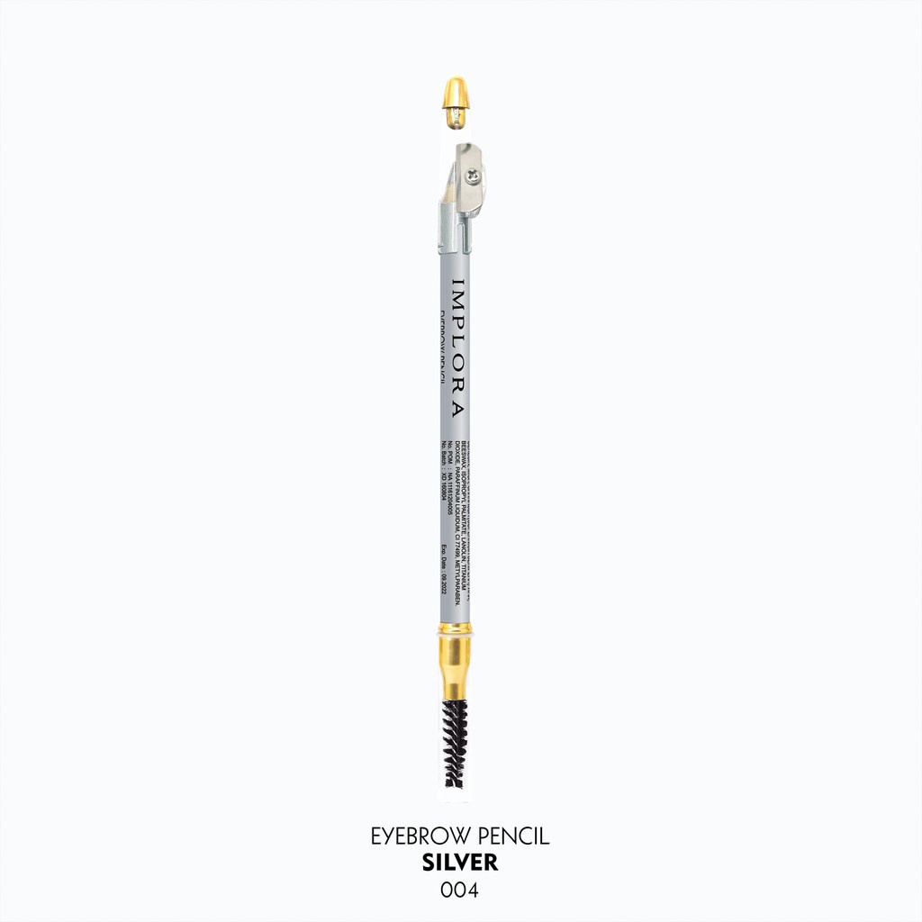 IMPLORA - Eye Pencil / Pensil Alis Grey Brown &amp; Silver