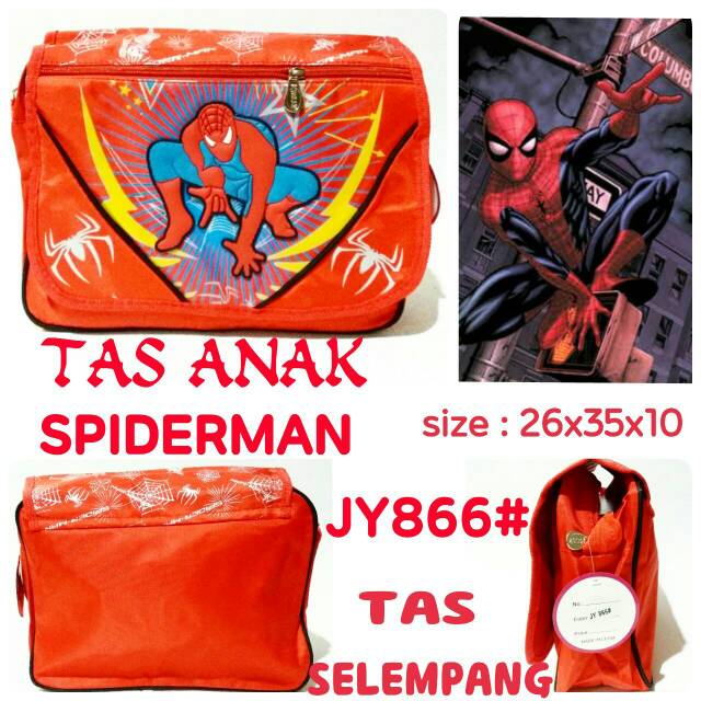 Tas selempang anak cowok karakter Spiderman JY866# tas slempang terbaru dan termurah