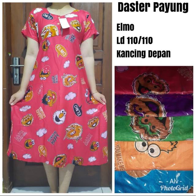 Daster payung laluna Elmo jumbo ld 110 solo ECER grosir murah