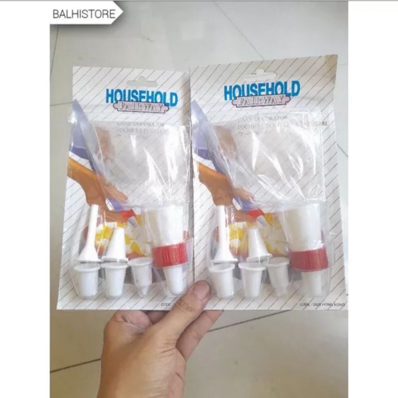 1 SET SPUIT PLASTIK IMPORT DEKORASI KUE