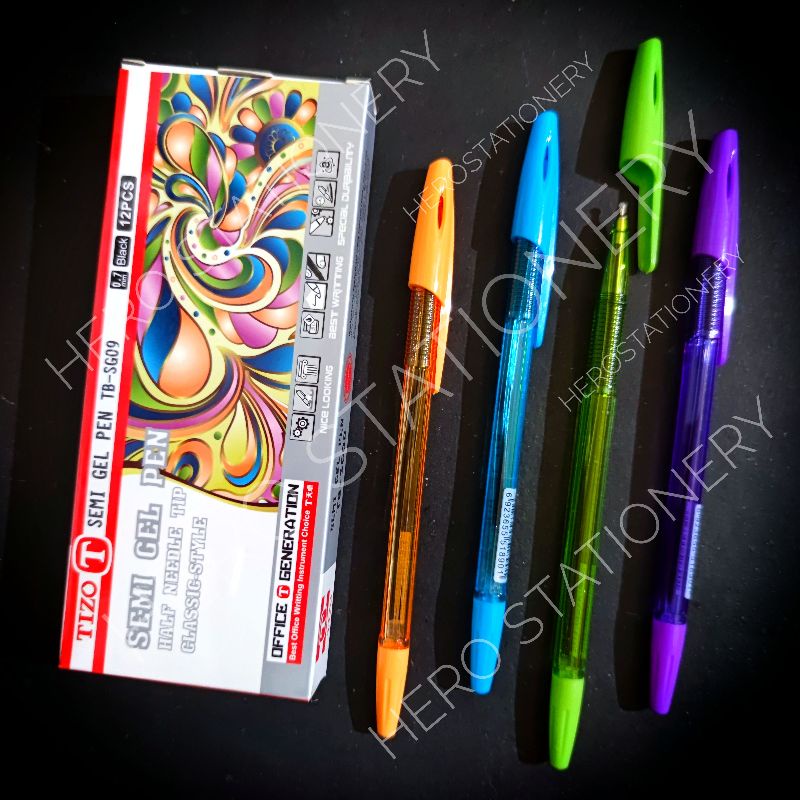 

Pen semi gel tizo 0.7 mm TB-SG09 . 12 unit