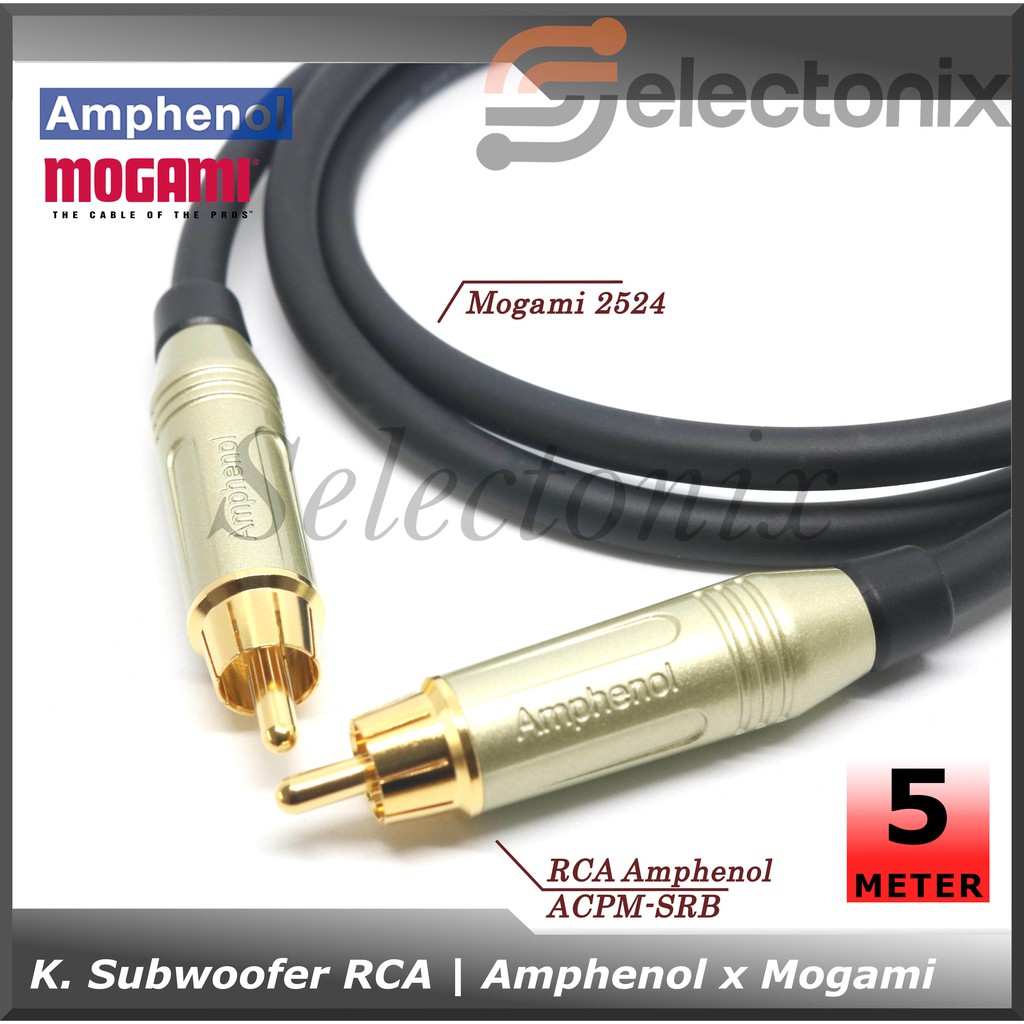 Kabel Subwoofer RCA | Amphenol x Mogami [5m]