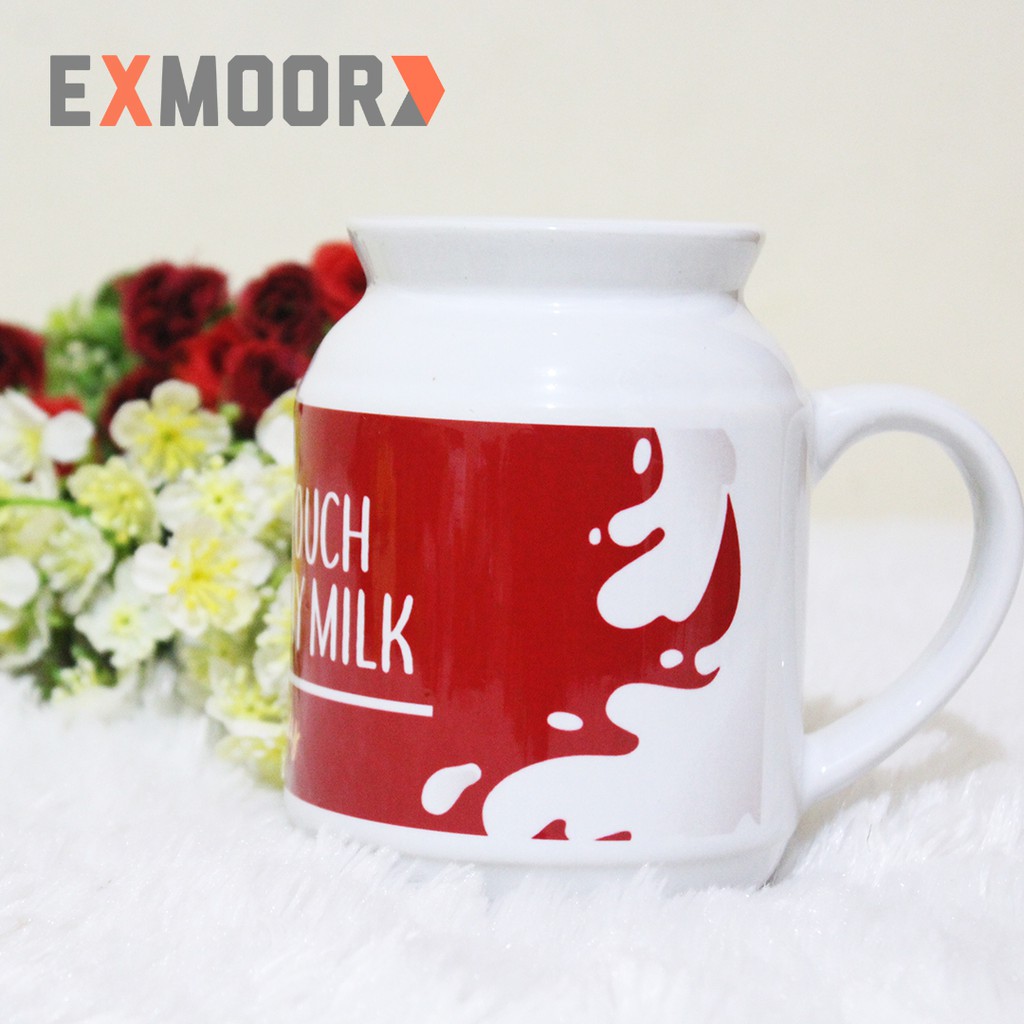 Mug Custom Nama My Milk Red