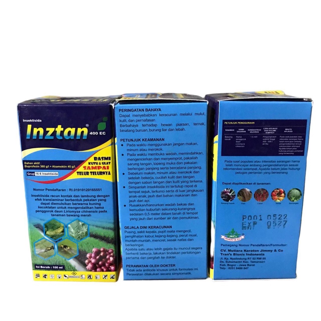 Inztan 400 EC 100ml Insektisida Obat Pembasmi Ulat/Pembasmi Hama Telur Ulat Kutu/ Buprofezin Dan Abamektin 400 EC 100ml