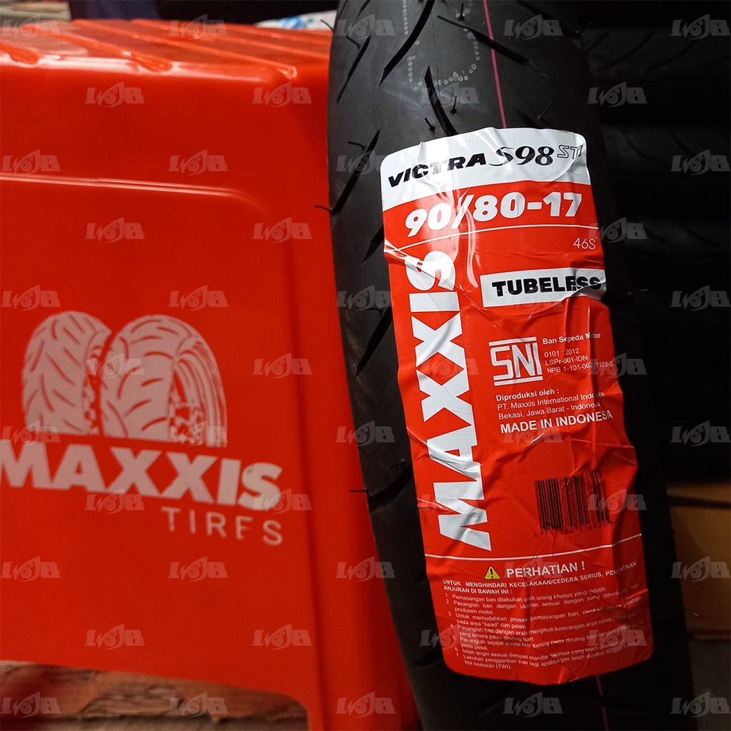 Maxxis Victra S98ST 90/80-17 Tubeless Ban Luar Motor Bebek Front Rear Universal