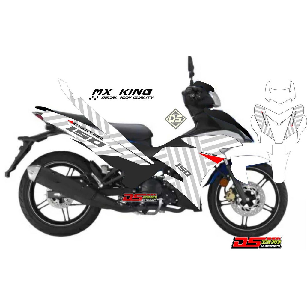 Decal Stiker Jupiter Mx King Abu Abu Putih Shopee Indonesia