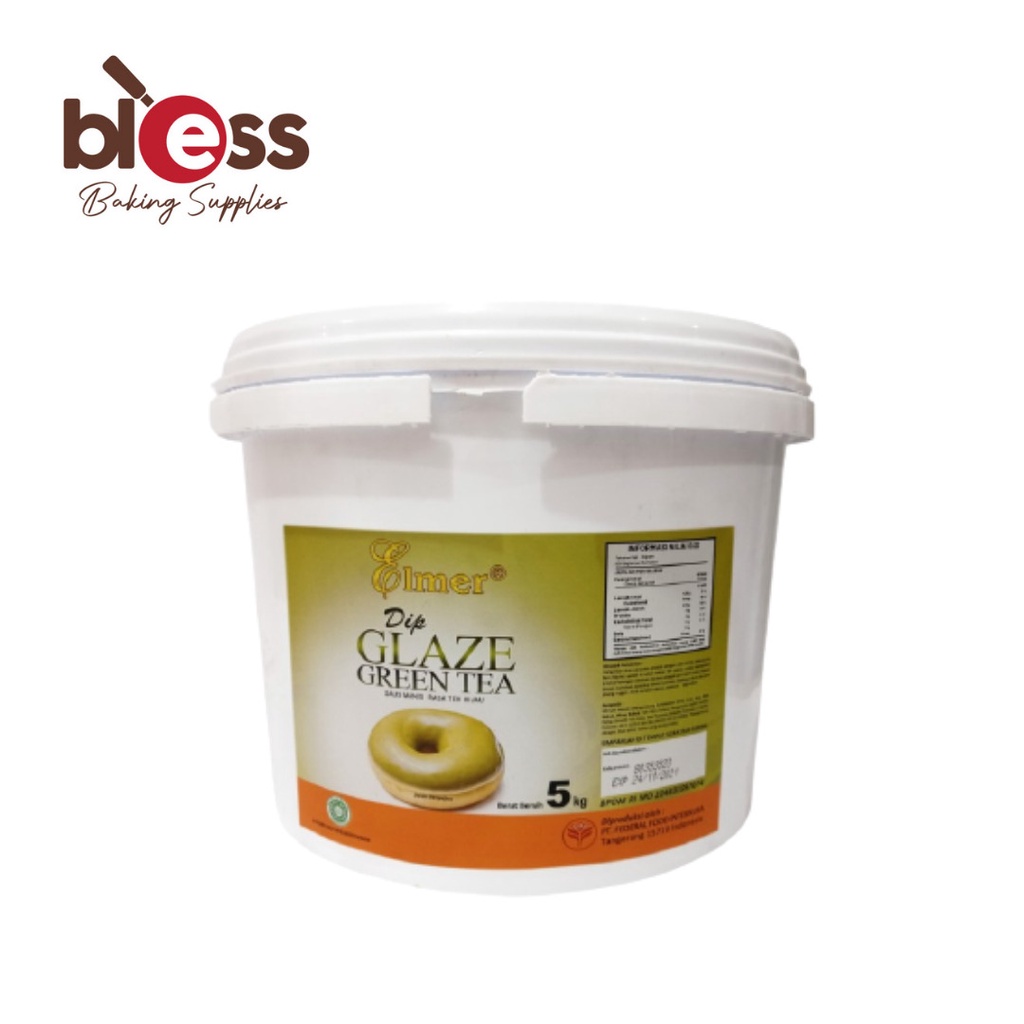 

ELMER GLAZE GREEN TEA 5 KG / DOUGHNUT TOPPING DONAT DONUT PISANG NUGGET