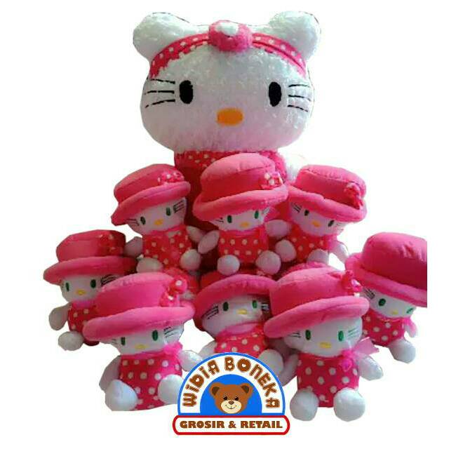 Boneka Beranak Hello Kitty Jumbo dan Hello Kitty Mini