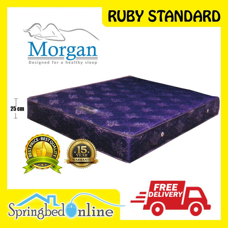 Kasur Matras Springbed Morgan Ruby Standard 90x200 Kasur 90 X 200 Harga Pabrik Garansi 15 Tahun