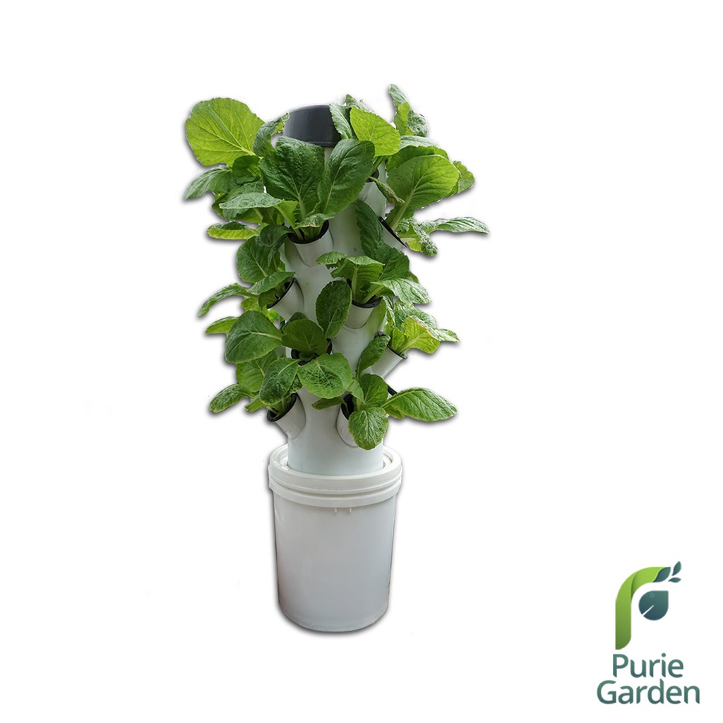 Paket Hidroponik Tower Hidroponik Mini/Mini Garden Tower 20Lubang PG KDR