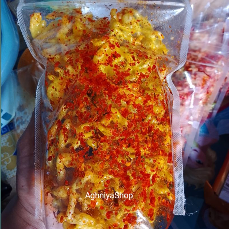 

SEBLAK KERUPUK MIE / SEBLAK PUKMI 250gram PEDAS extra daun jeruk, Cemilan pedas