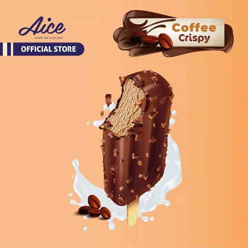 Jual Aice Ice Cream Coffee Crispy Karton Pcs Indonesia Shopee Indonesia