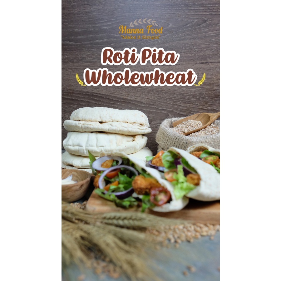 

Roti Pita Gandum / wholewheat 1 pack isi 10 pcs