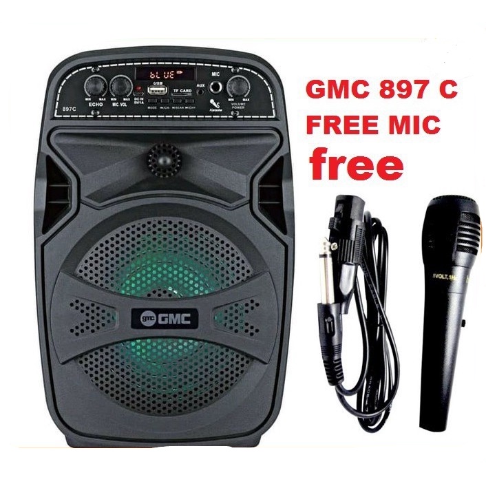 Speaker Meeting GMC 897C Bluetooth,Portable free micropone terbaru